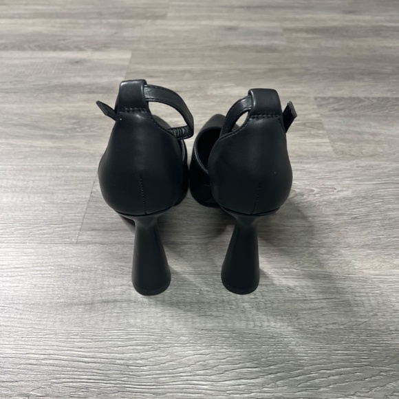 Jenn Ardor Pointed Toe Platform Block High Heels with Ankle Strap, Black - 6.5 - Picture 7 of 13